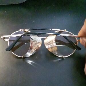 Stylish Black and Silver Sunglasses